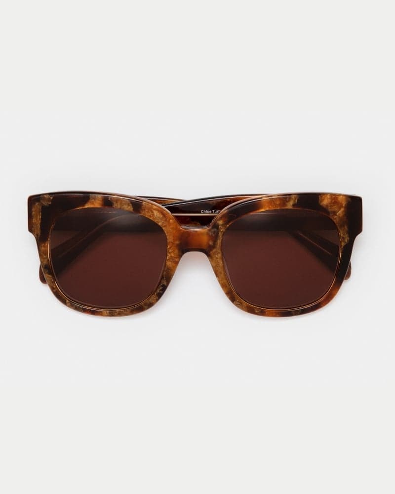 Chloe Turtle Brown Sunglasses