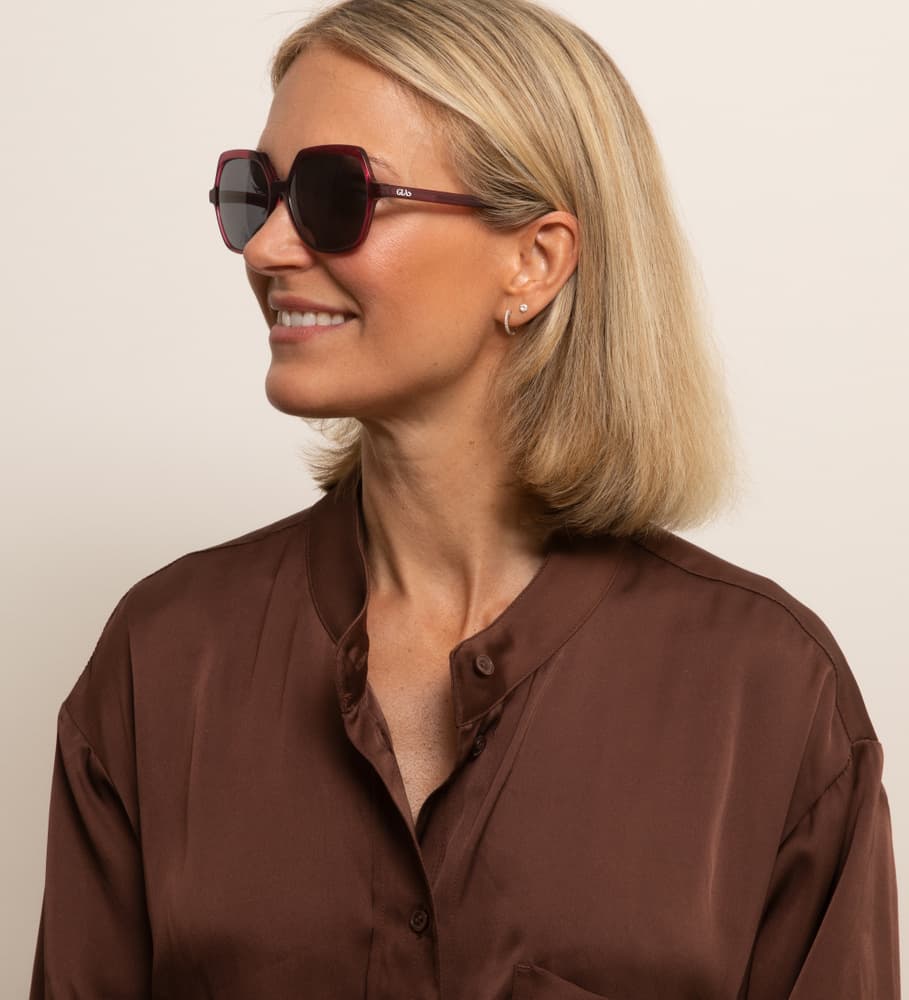 Andrea Wine Red Sunglasses